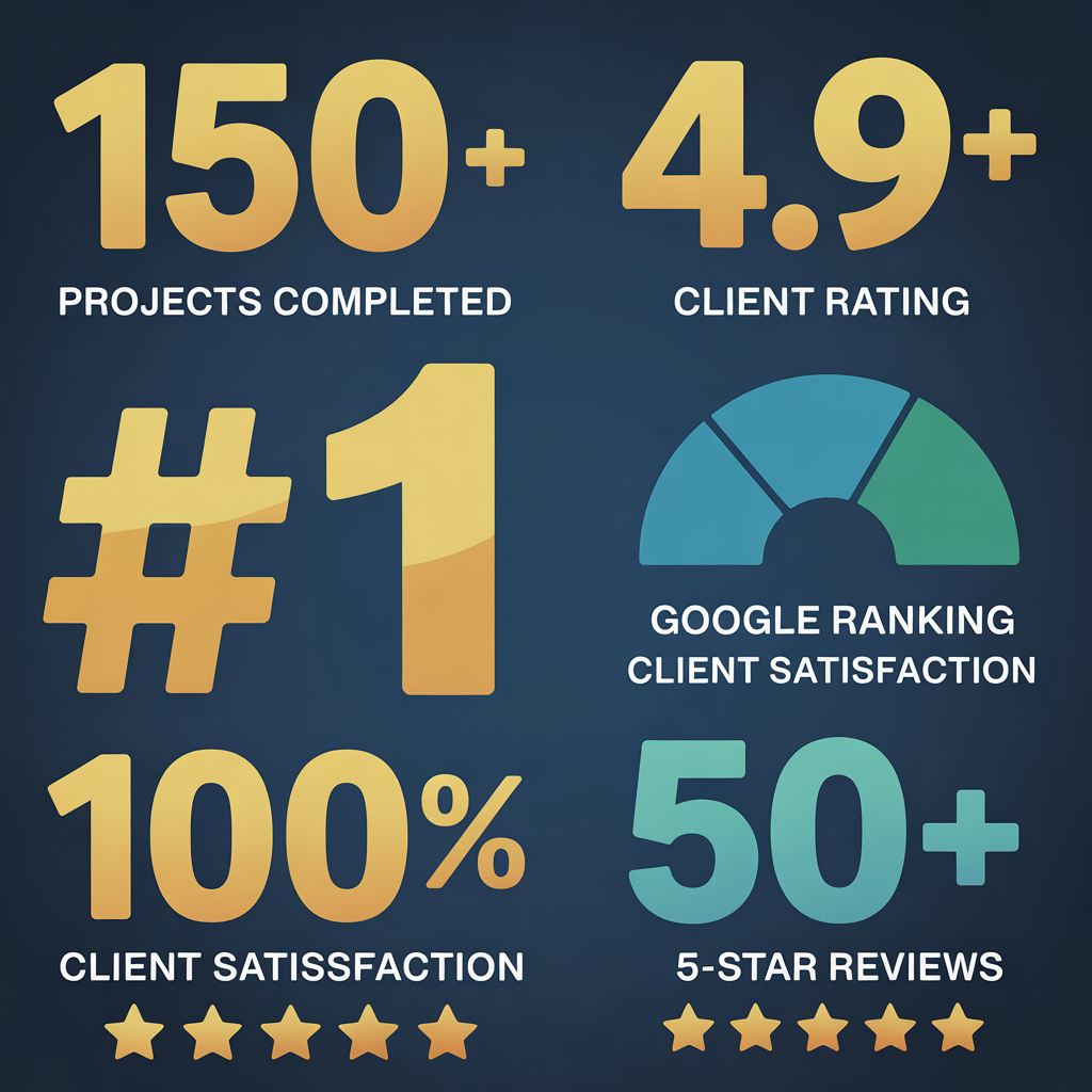 ideogram v3.0 Digital leaderboard background. Dark blue gradient. Large bold numbers 150 plus 0